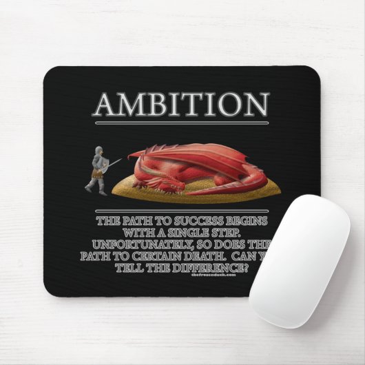 Ehrgeiz-Fantasie(De) Motivator Mousepad (Mit Mouse)