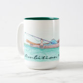 Ehrgeiz Fischin'  Zweifarbige Tasse (Vorderseite Links)
