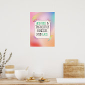 Ehrgeiz ist die Wurzel des Burnout. Bleibe faul! Poster (Küche)