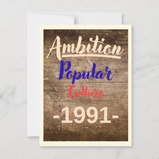 Ehrgeiz: Populäre Kultur Postkarte