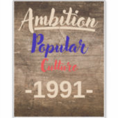 Ehrgeiz: Populärkultur Aufkleber (Vorderseite)