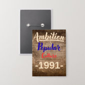 Ehrgeiz: Populärkultur Button (Vorderseite/Rückseite)