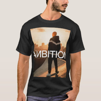 Ehrgeiz Skateboard Stadt Sonnenuntergang - Unterne T-Shirt