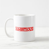 Ehrgeizige Briefmarke Kaffeetasse (Links)