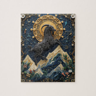 Ehrgeiziger Steinbock - Papierquilling Puzzle
