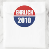 EHRLICH 2010 RUNDER AUFKLEBER (Tasche)