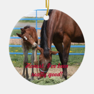 Ehrlich bin ich gut gewesen! keramikornament