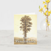 Ehrlich & elegant "Unser Beileid..." Karte (Gelbe Blume)