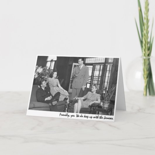 "Ehrlich gesagt, ja. Wir behielt mit den Jungen zu Karte (Vorderseite)