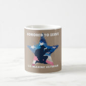 Ehrlich, um zu dienen, US-Marine Veteran Kaffeetasse (Mittel)