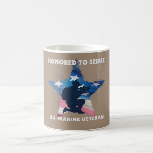 Ehrlich, um zu dienen, US-Marine Veteran Kaffeetasse (Mittel)