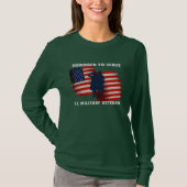 Ehrlich, um zu dienen, US-Militärveteran T-Shirt (Vorderseite)