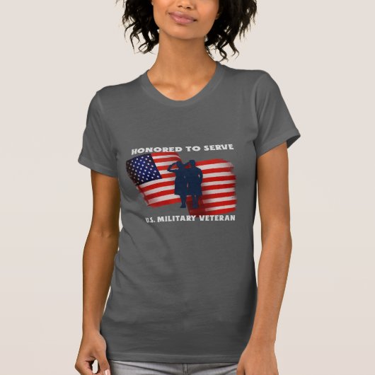 Ehrlich, um zu dienen, US-Militärveteran T-Shirt (Vorderseite)
