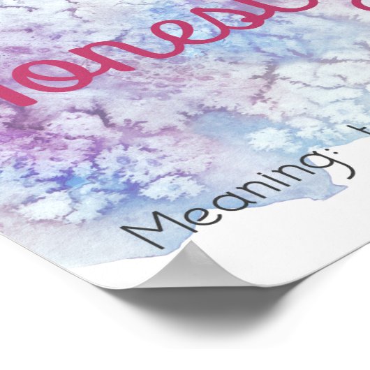 Ehrlich-Zeichen-Merkmal-Poster Poster (Ecke)