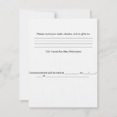 Ehrliche Abschluss-Einladungen Einladung (Rückseite)