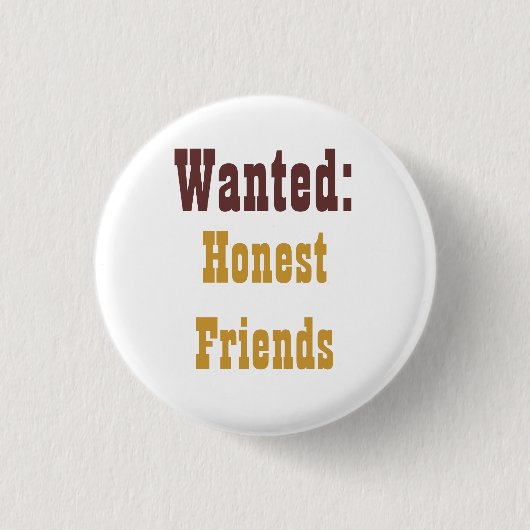 ehrliche Freunde Button (Vorderseite)
