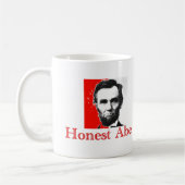 "Ehrlicher Abe" Abe Lincoln Kunst-T - Shirt u. Kaffeetasse (Links)