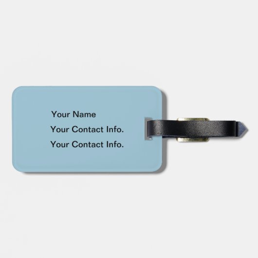 Ehrlicher Abe Gepäckanhänger (Rückseite horizontal)