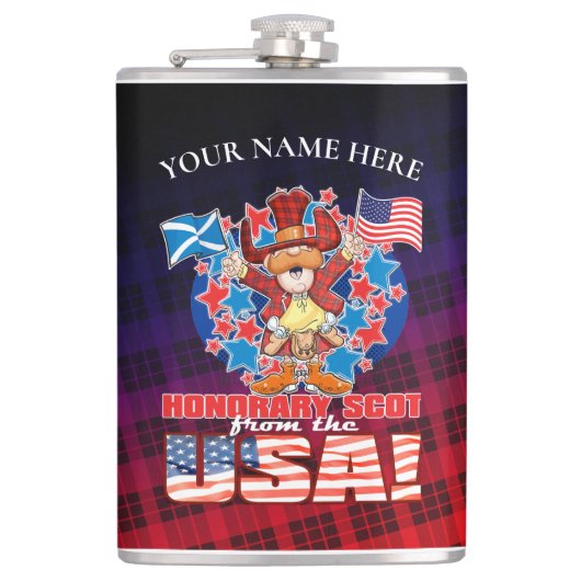 Ehrlicher Schotte aus den USA! Flachmann (Vorderseite)