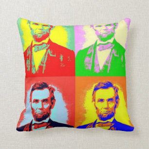 Ehrliches Abe Lincoln Pop-Kunst Kissen