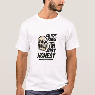 Ehrliches Nicht Unfreundliches Totenkopf-Grafik-T- T-Shirt