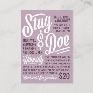 Ehrliches Stag & Doe Ticket