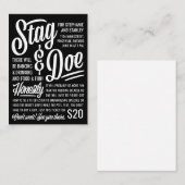 Ehrliches Stag & Doe Ticket (Vorne/Hinten)