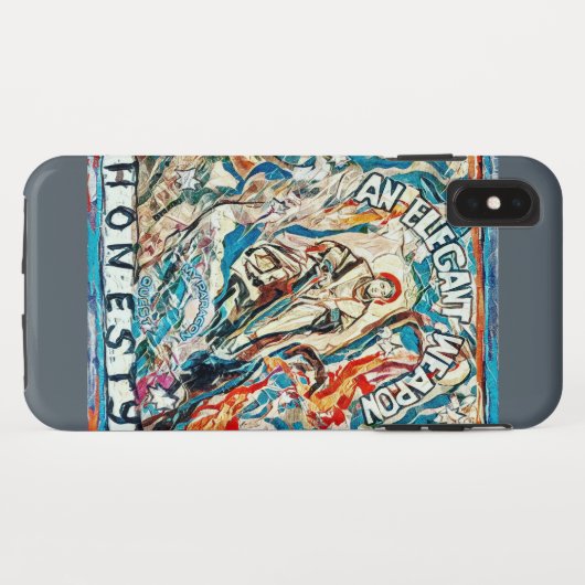 Ehrlichkeit, eine elegante Waffe Case-Mate iPhone Hülle (Rückseite (Horizontal))