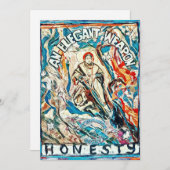 Ehrlichkeit, eine elegante Waffe Feiertagskarte (Vorne/Hinten)