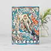 Ehrlichkeit, eine elegante Waffe Feiertagskarte (Stehend Vorderseite)