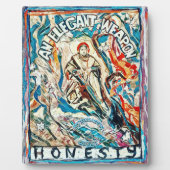 Ehrlichkeit, eine elegante Waffe für zivilisierte Fotoplatte (Vorderseite)