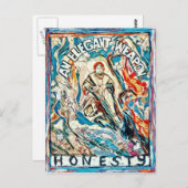 Ehrlichkeit, eine elegante Waffe für zivilisierte Postkarte (Vorne/Hinten)