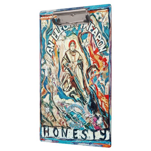 Ehrlichkeit, eine elegante Waffe. Klemmbrett (Links)