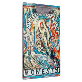 Ehrlichkeit, eine elegante Waffe. Klemmbrett (Rechts)