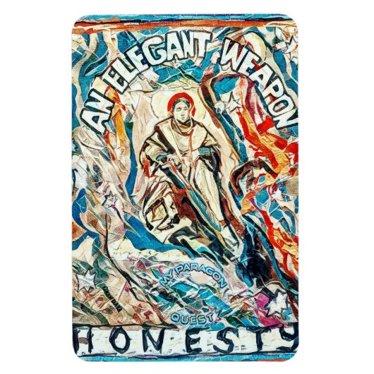 Ehrlichkeit, eine elegante Waffe Magnet (Vertikal)