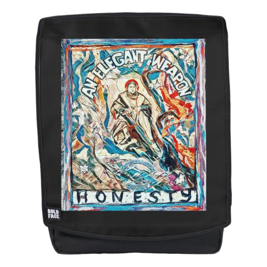 Ehrlichkeit, eine elegante Waffe Rucksack (Vorderseite)