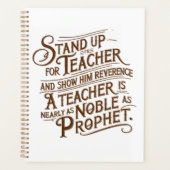 Ehrlichkeit gegenüber dem Lehrer Planer (Vorderseite)