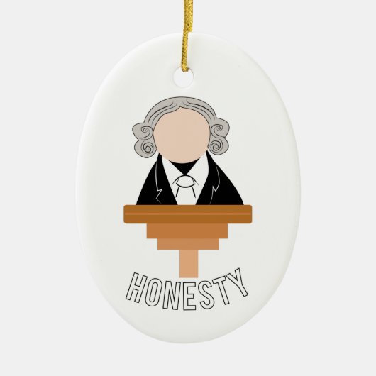 Ehrlichkeit Keramik Ornament (Vorne)