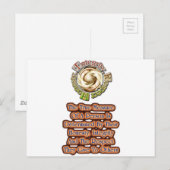 Ehrlichkeit und Integrität Respekt TS Postkarte (Vorne/Hinten)
