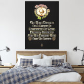Ehrlichkeit und Integrität respektieren MXT Leinwanddruck (Insitu (Schlafzimmer))