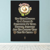 Ehrlichkeit und Integrität respektieren MXT Leinwanddruck (Insitu (Holzboden))