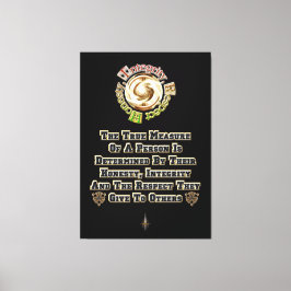 Ehrlichkeit und Integrität respektieren MXT Leinwanddruck