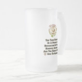 Ehrlichkeit und Integrität respektieren MXT Mattglas Bierglas (VorderseiteRechts)