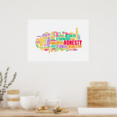 Ehrlichkeit und vertrauenswürdige Persönlichkeit e Poster (Küche)