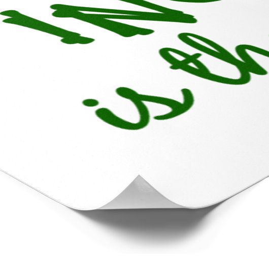 Ehrlichkeit / Unheil-Poster Poster (Ecke)