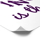 Ehrlichkeit / Unheil-Poster Poster (Ecke)