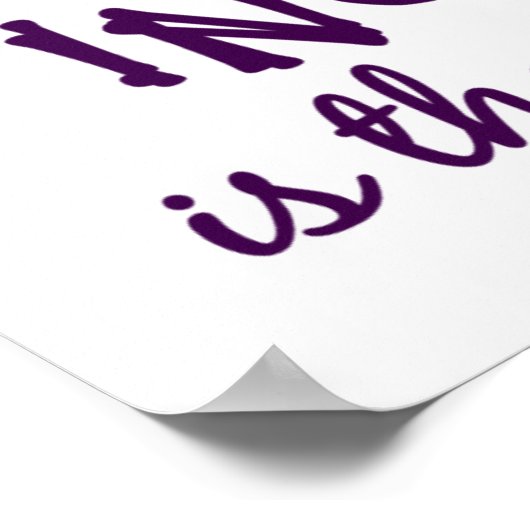 Ehrlichkeit / Unheil-Poster Poster (Ecke)