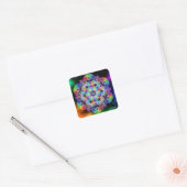 Ehrung der Frau Quadratischer Aufkleber (Umschlag)