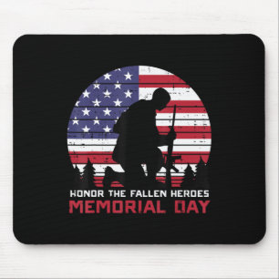 Ehrung des gefallenen Helden-Gedenktages US Flag M Mousepad