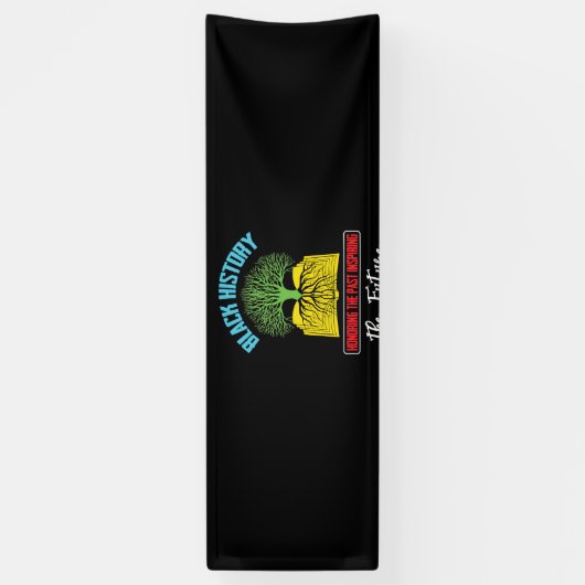 Ehrung des vergangenen Inspirierend Schwarzgeschic Banner (Vertikal)